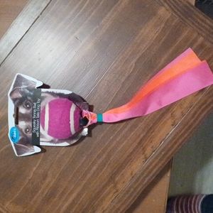 Duke's Squeaky Tennis Ball with Ribbon